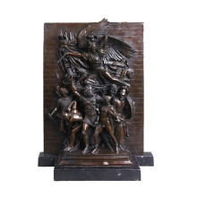 Рельеф Латунь Статуя Воина Рельеф-Деко Бронзовая Скульптура Т-030